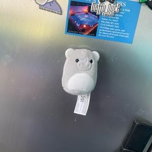 Rhino Squishmallow Squishville plush magnet stuffed animal small